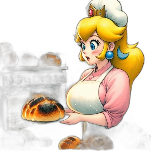 food, dress, concept art, pixel art, fantasy art, watercolor, fire, bakery transparent PNG cut-out