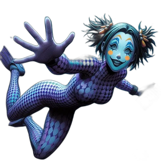 creature, robot, comic book art, concept art, fantasy art, 3d render, underwater, outer space transparent PNG cut-out