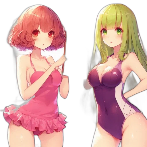 dress, anime, pixel art, concept art, 3d render, green, neon, colorful transparent PNG cut-out