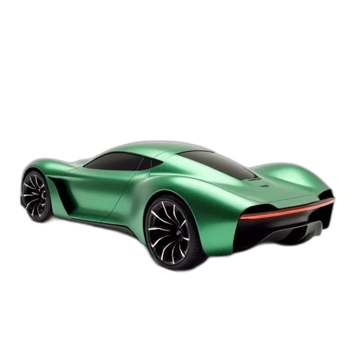 car, 3d render, concept art, photorealistic, green, sleek, modern, electric transparent PNG cut-out