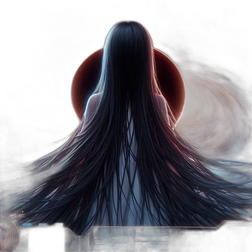 hair, dress, face, creature, concept art, fantasy art, anime, photorealistic transparent PNG cut-out