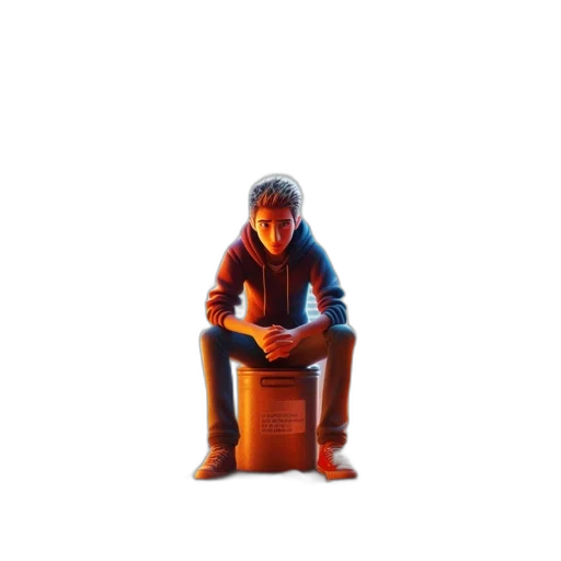 jacket, robot, bottle, furniture, pixel art, concept art, 3d render, photorealistic transparent PNG cut-out