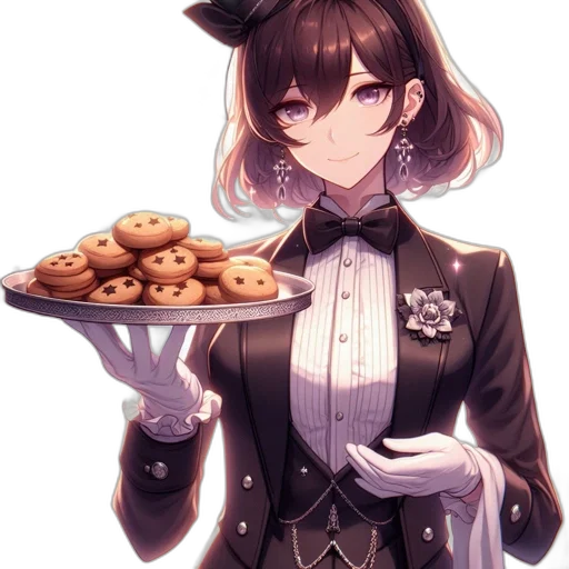 food, staff, dress, anime, pixel art, concept art, fantasy art, dark transparent PNG cut-out