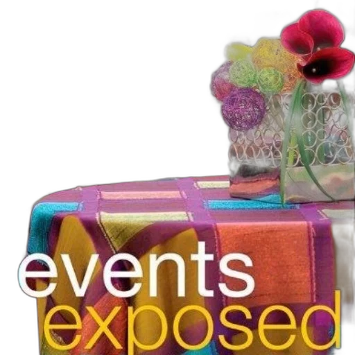events, exposed, text, overlaid, colorful, table, setting, vibrant transparent PNG cut-out