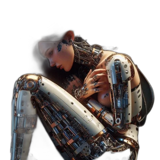 robot, weapon, creature, animal, cyberpunk, 3d render, concept art, photorealistic transparent PNG cut-out