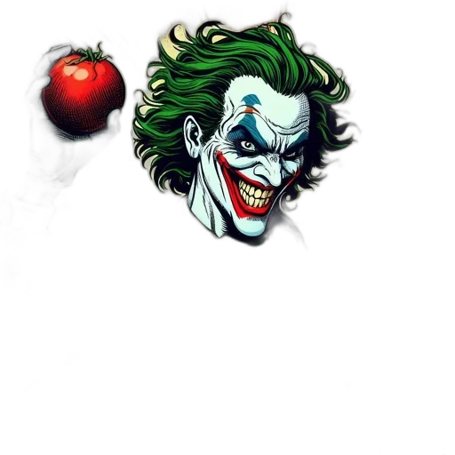 face, food, mask, comic book art, concept art, pixel art, watercolor, iconic transparent PNG cut-out