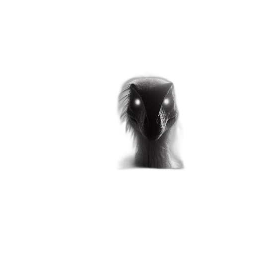 hair, mask, face, creature, 3d render, photorealistic, concept art, pixel art transparent PNG cut-out