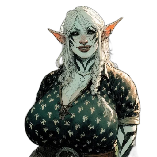 dress, staff, fantasy art, concept art transparent PNG cut-out