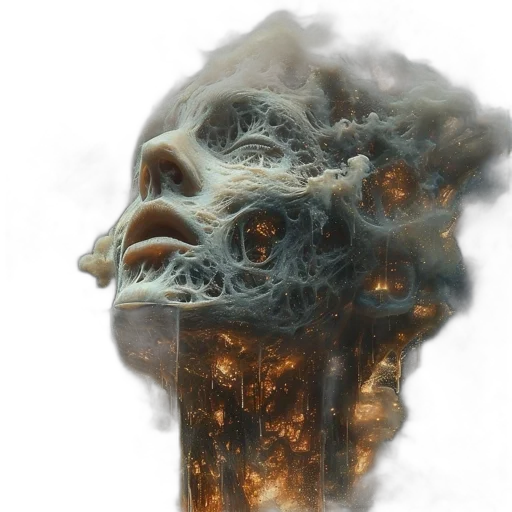mask, face, crown, jacket, photorealistic, concept art, 3d render, fantasy art transparent PNG cut-out