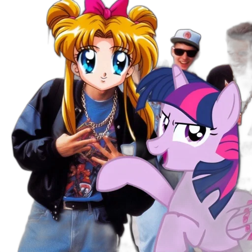vaporwave, anime, cartoon, concept art, fire, two, iconic, animated transparent PNG cut-out