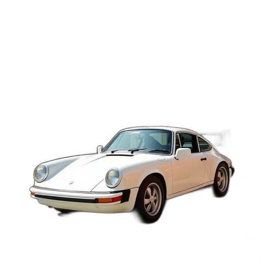 car, animal, photorealistic, 3d render, concept art, white, vintage, distinctive transparent PNG cut-out