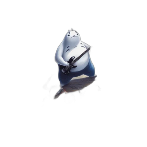 animal, creature, hat, staff, 3d render, concept art, pixel art, watercolor transparent PNG cut-out