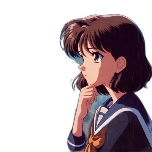 jacket, face, hair, staff, anime, vaporwave, pixel art, photorealistic transparent PNG cut-out
