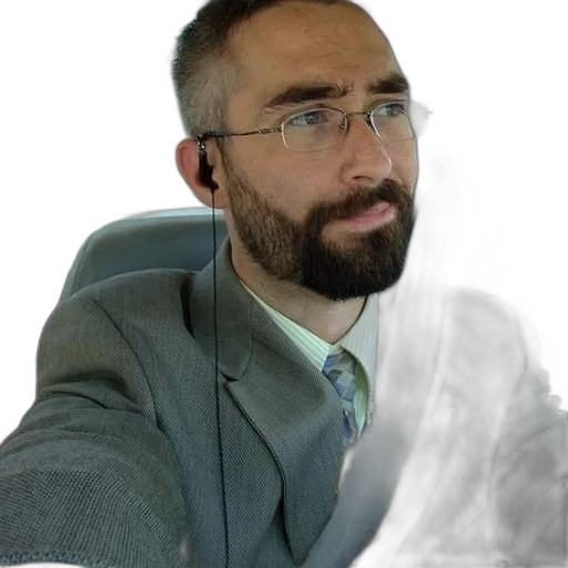 staff, jacket, face, robot transparent PNG cut-out