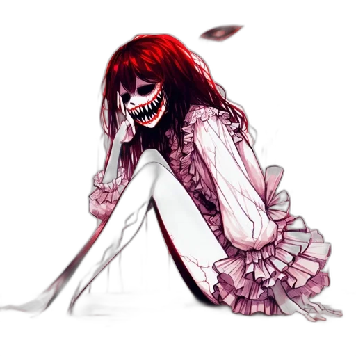 creature, dress, mask, face transparent PNG cut-out