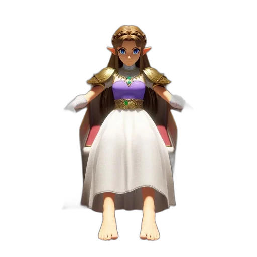 dress, crown, staff, sword, concept art, 3d render, pixel art, fantasy art transparent PNG cut-out