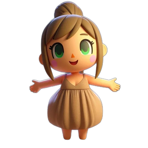 dress, creature, face, staff, 3d render, concept art, cartoon, photorealistic transparent PNG cut-out