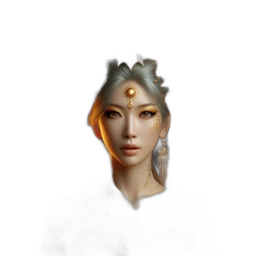 crown, jewelry, face, mask, fantasy art, concept art, photorealistic, pixel art transparent PNG cut-out