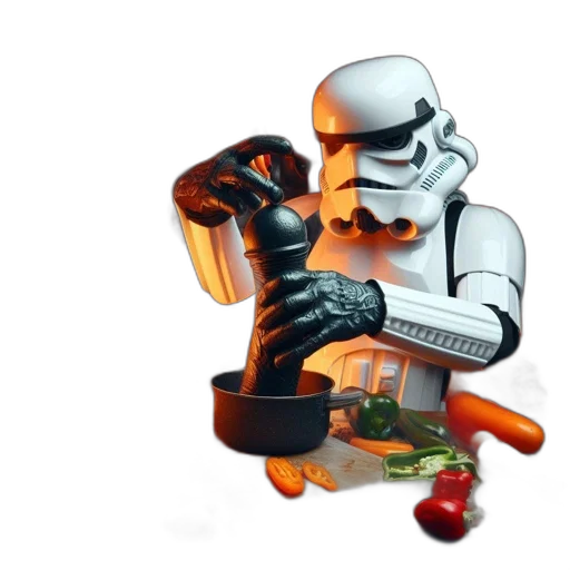 food, robot, furniture, weapon, 3d render, concept art, inside, spaceship transparent PNG cut-out