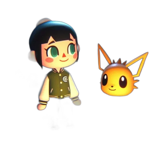 staff, mask, animal, 3d render, concept art, pixel art, fantasy art, golden transparent PNG cut-out