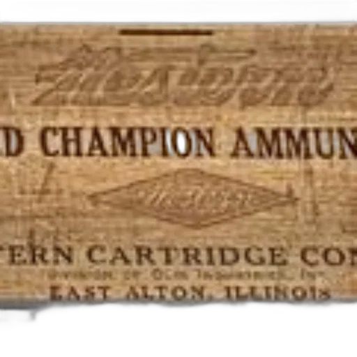 weapon, vintage-style, box, western, champion, ammunition, featuring, company transparent PNG cut-out