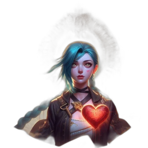 jacket, face, robot, staff, concept art, fantasy art, cyberpunk, pixel art transparent PNG cut-out