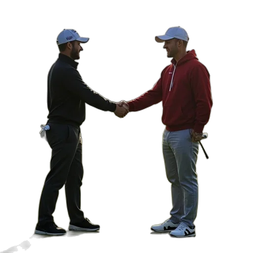 staff, hat, jacket, 3d render transparent PNG cut-out