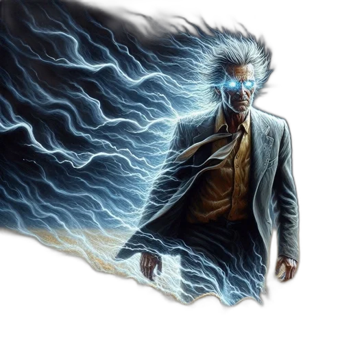 jacket, hair, creature, concept art, comic book art, fantasy art, cyberpunk, fire transparent PNG cut-out