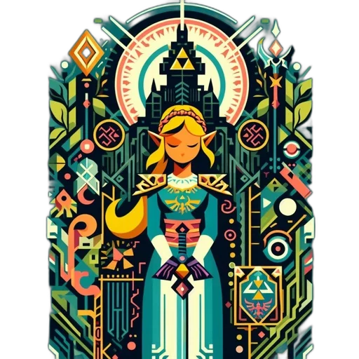 dress, crown, pixel art, fantasy art, concept art, comic book art, outer space, forest transparent PNG cut-out