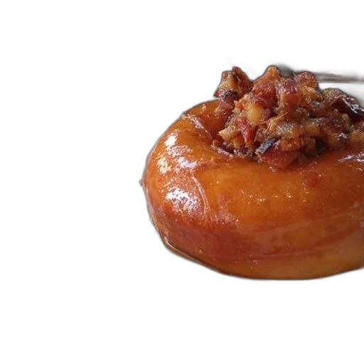 food, crown, plate, donuts, one, topped, bacon, another transparent PNG cut-out