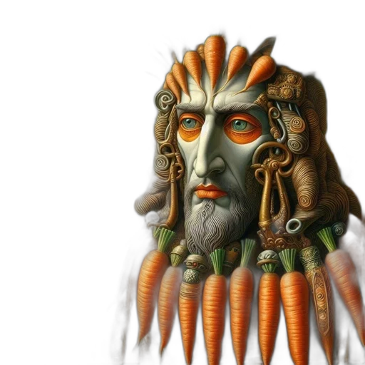 face, mask, staff, hair, fantasy art, concept art, 3d render, photorealistic transparent PNG cut-out