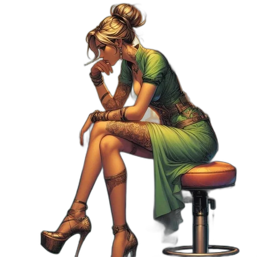 dress, staff, furniture, jewelry, concept art, comic book art, pixel art, photorealistic transparent PNG cut-out