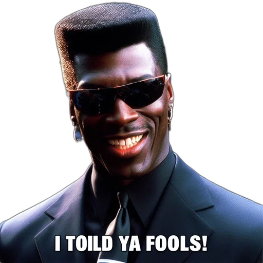 face, man, black, suit, distinctive, hairstyle, wears, sunglasses transparent PNG cut-out