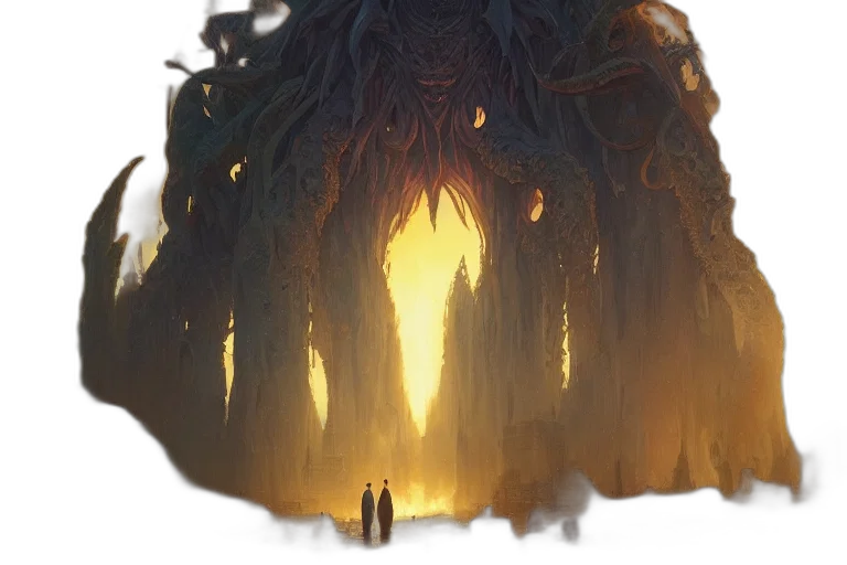 creature, tree, hair, dragon transparent PNG cut-out