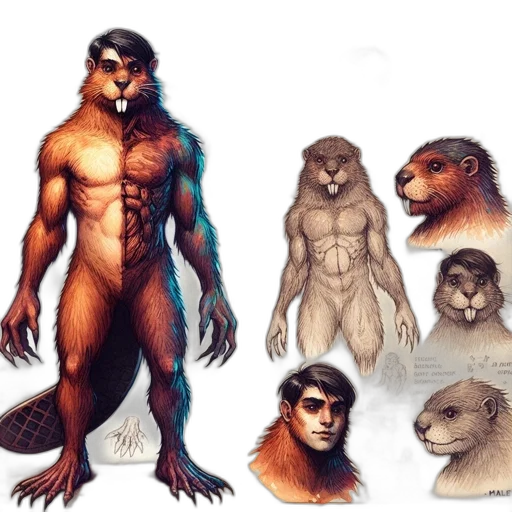 creature, concept art, fantasy art, comic book art, 3d render, earth tones, illustration, portrays transparent PNG cut-out
