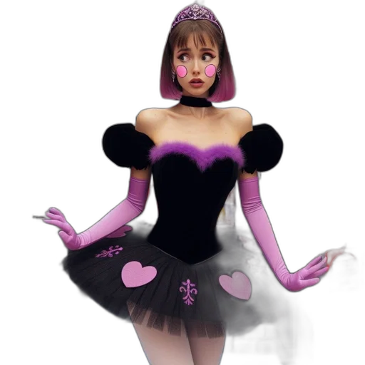 dress, creature, concept art, 3d render, fantasy art, photorealistic, dark, woman transparent PNG cut-out