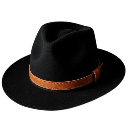 hat, crown, jacket, staff, 3d render, black, tan, belt transparent PNG cut-out