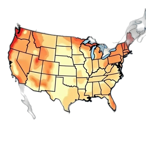 red, air, quality, map, showing, day, peak, ozone transparent PNG cut-out