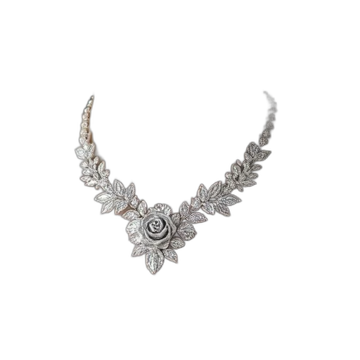 jewelry, crown, brides, accessories, rhine, rose, necklace transparent PNG cut-out