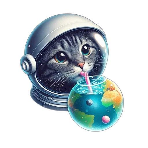 robot, animal, staff, concept art, vaporwave, pixel art, photorealistic, outer space transparent PNG cut-out
