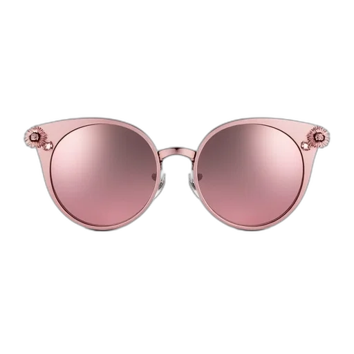 jewelry, pastel, pair, round, metallic, sunglasses, reflective, surface transparent PNG cut-out