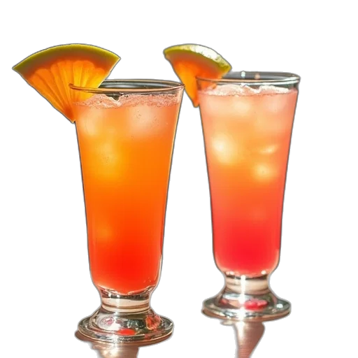 3d render, photorealistic, neon, two transparent PNG cut-out