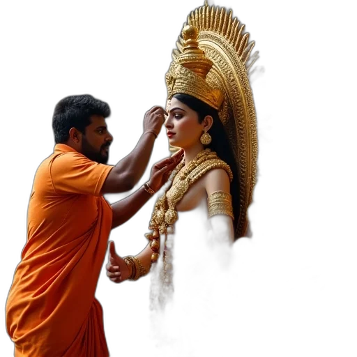 jewelry, staff, forest, fire, rain, underwater, hindu, devote transparent PNG cut-out