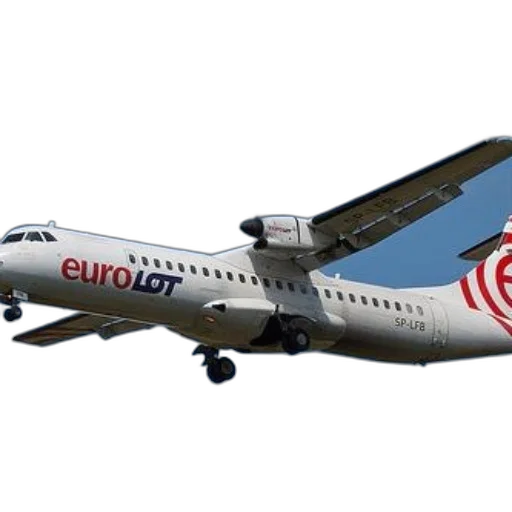 eurolot, airplane, flight, clear, blue, sky, background transparent PNG cut-out