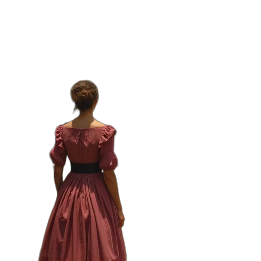 dress, staff, crown, jewelry transparent PNG cut-out