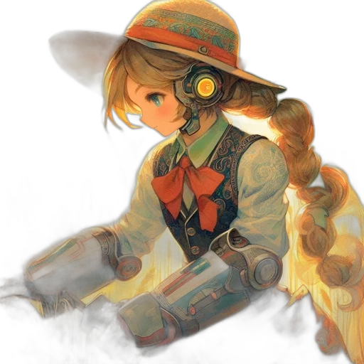 weapon, hat, staff, sword, watercolor, concept art, fantasy art, anime transparent PNG cut-out