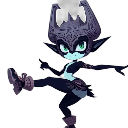 staff, mask, creature, concept art, 3d render, fantasy art, cartoon, dark transparent PNG cut-out