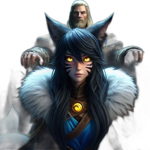 staff, fantasy art, concept art, comic book art, pixel art, two, armored, characters transparent PNG cut-out