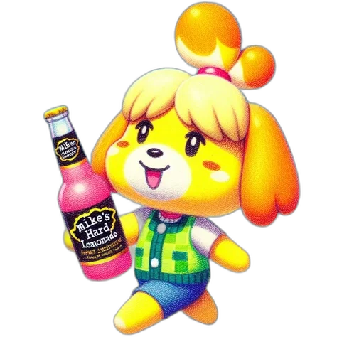 bottle, animal, food, robot, 3d render, pixel art, vaporwave, concept art transparent PNG cut-out
