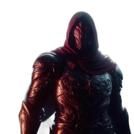 mask, sword, creature, face, concept art, fantasy art, comic book art, 3d render transparent PNG cut-out